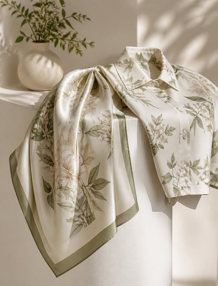 Botanical AI-generated apparel design