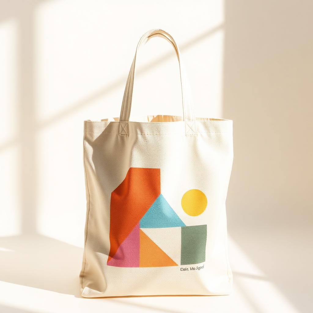 Play Shapes — Kids design on Canvas Tote