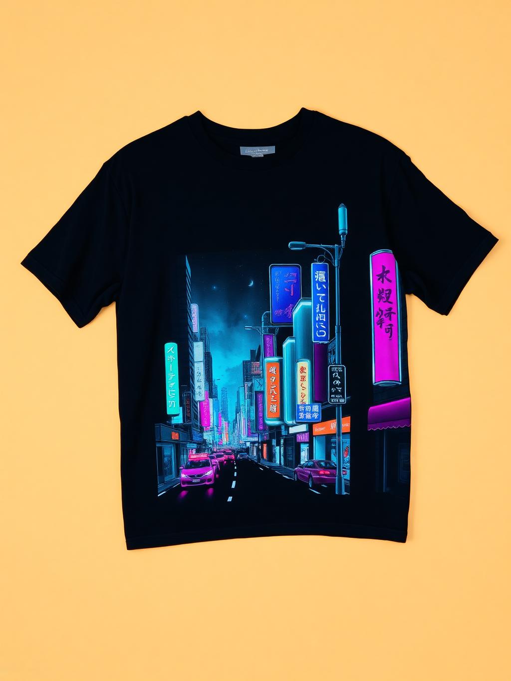 Night Cel — Anime design on Oversized Tee